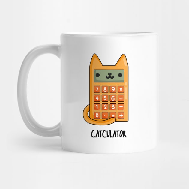 Cat-culator Funny Cat Calculator Puns by punnybone